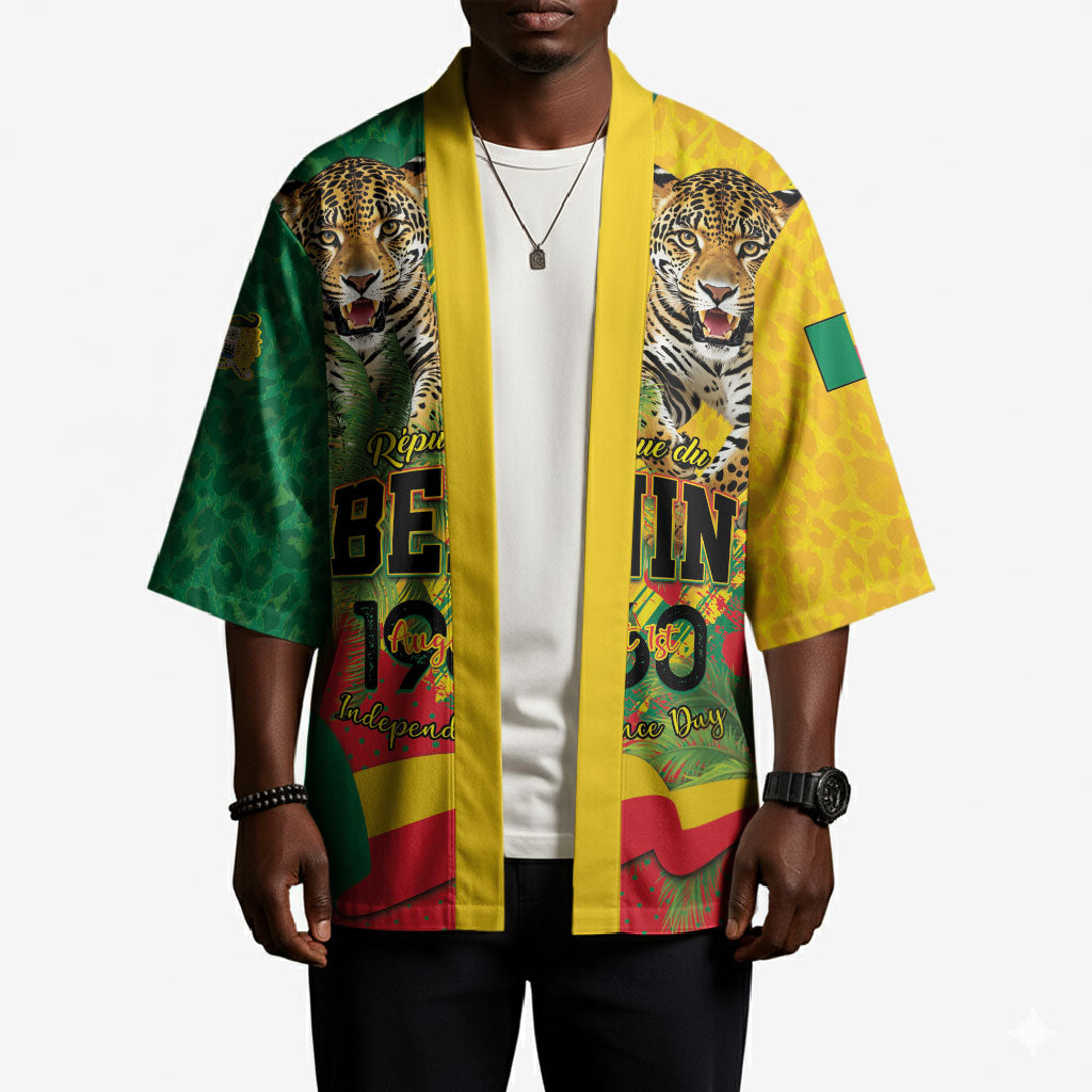 Personalised Benin August 1st 1960 Kimono Happy Independence Day