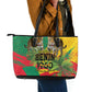 Benin August 1st 1960 Leather Tote Bag Happy Independence Day