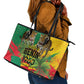 Benin August 1st 1960 Leather Tote Bag Happy Independence Day