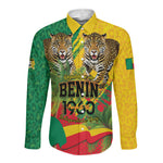 Personalised Benin August 1st 1960 Long Sleeve Button Shirt Happy Independence Day