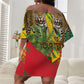 Personalised Benin August 1st 1960 Off Shoulder Short Dress Happy Independence Day