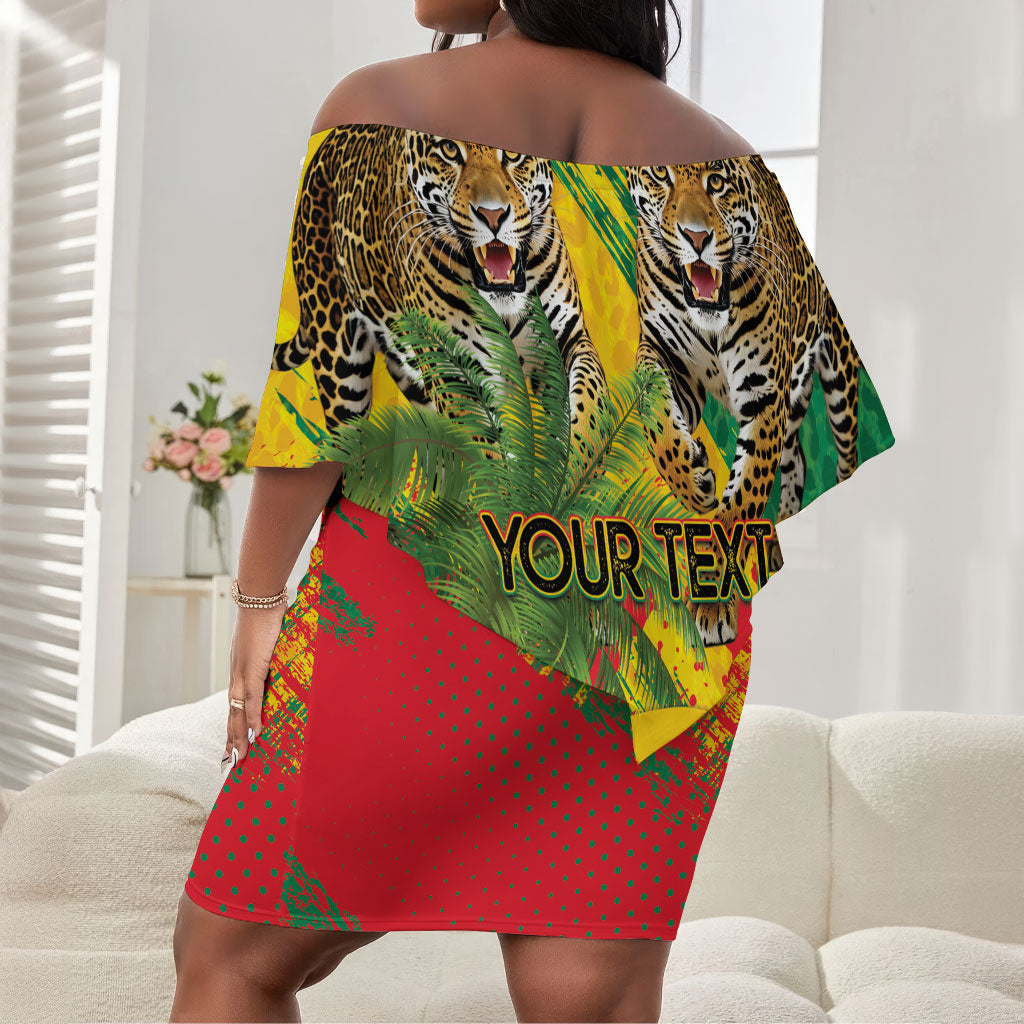 Personalised Benin August 1st 1960 Off Shoulder Short Dress Happy Independence Day