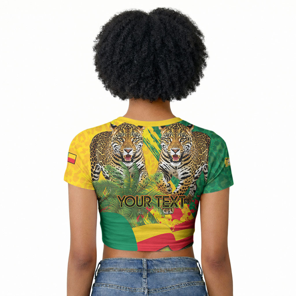 Personalised Benin August 1st 1960 Raglan Cropped T shirt Happy Independence Day