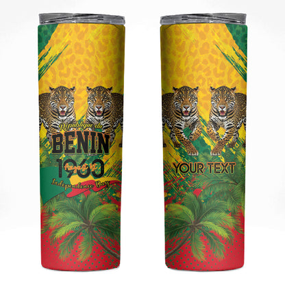 Personalised Benin August 1st 1960 Skinny Tumbler Happy Independence Day