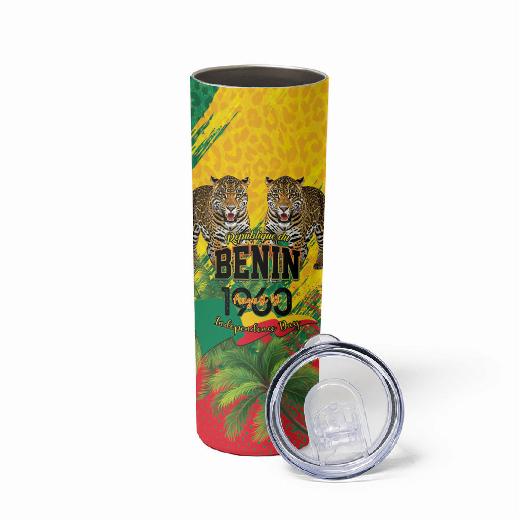 Personalised Benin August 1st 1960 Skinny Tumbler Happy Independence Day