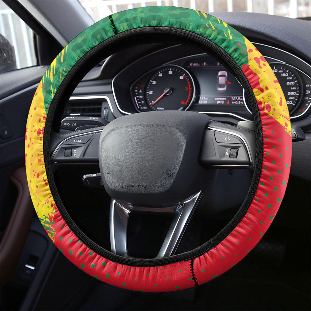 Benin August 1st 1960 Steering Wheel Cover Happy Independence Day