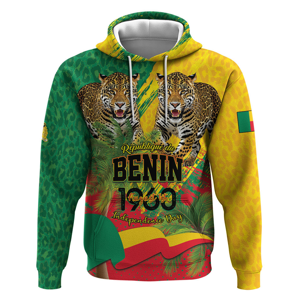 Personalised Benin August 1st 1960 Zip Hoodie Happy Independence Day