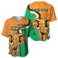 Personalised Ivory Coast August 7th 1960 Baseball Jersey Happy Independence Day