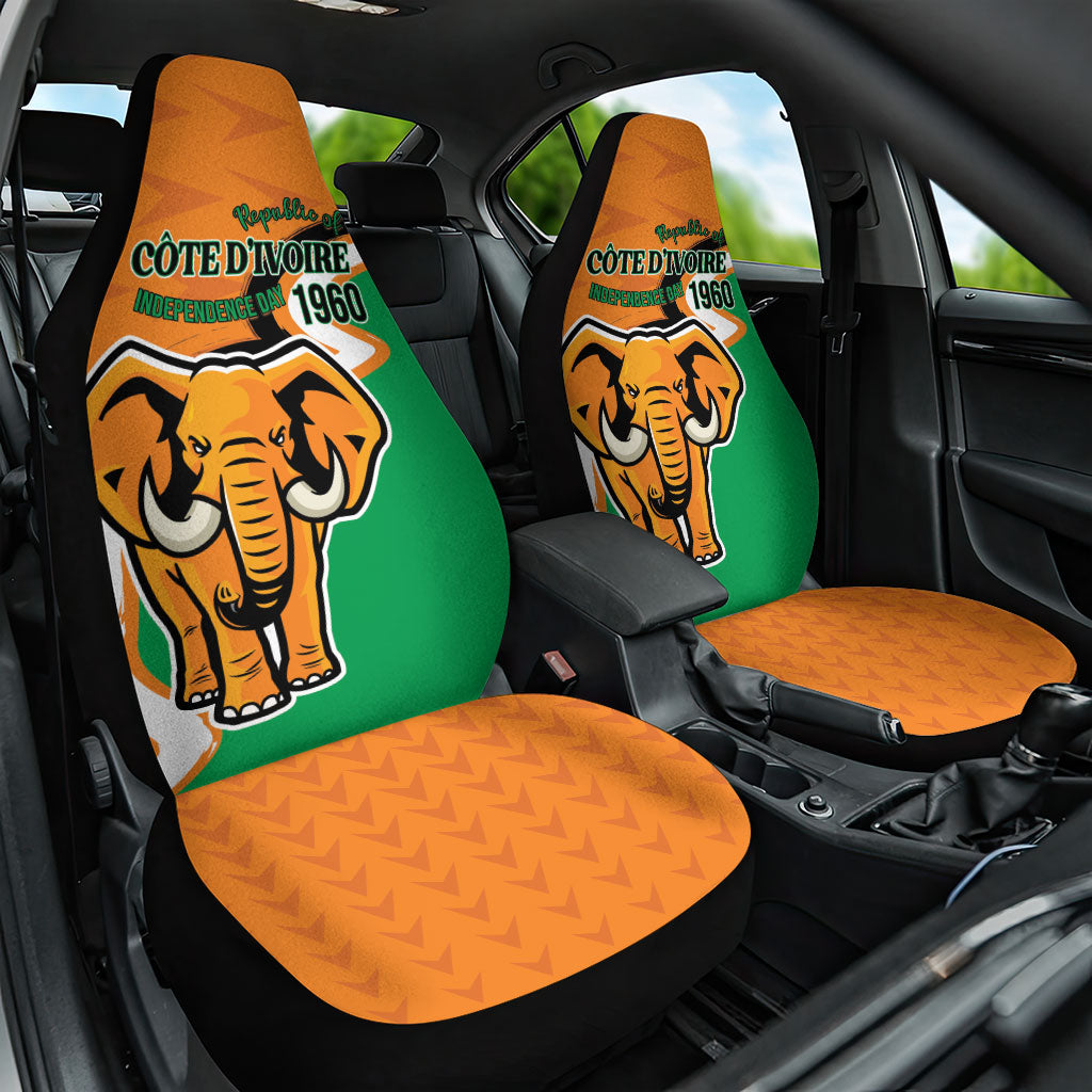 Ivory Coast August 7th 1960 Car Seat Cover Happy Independence Day