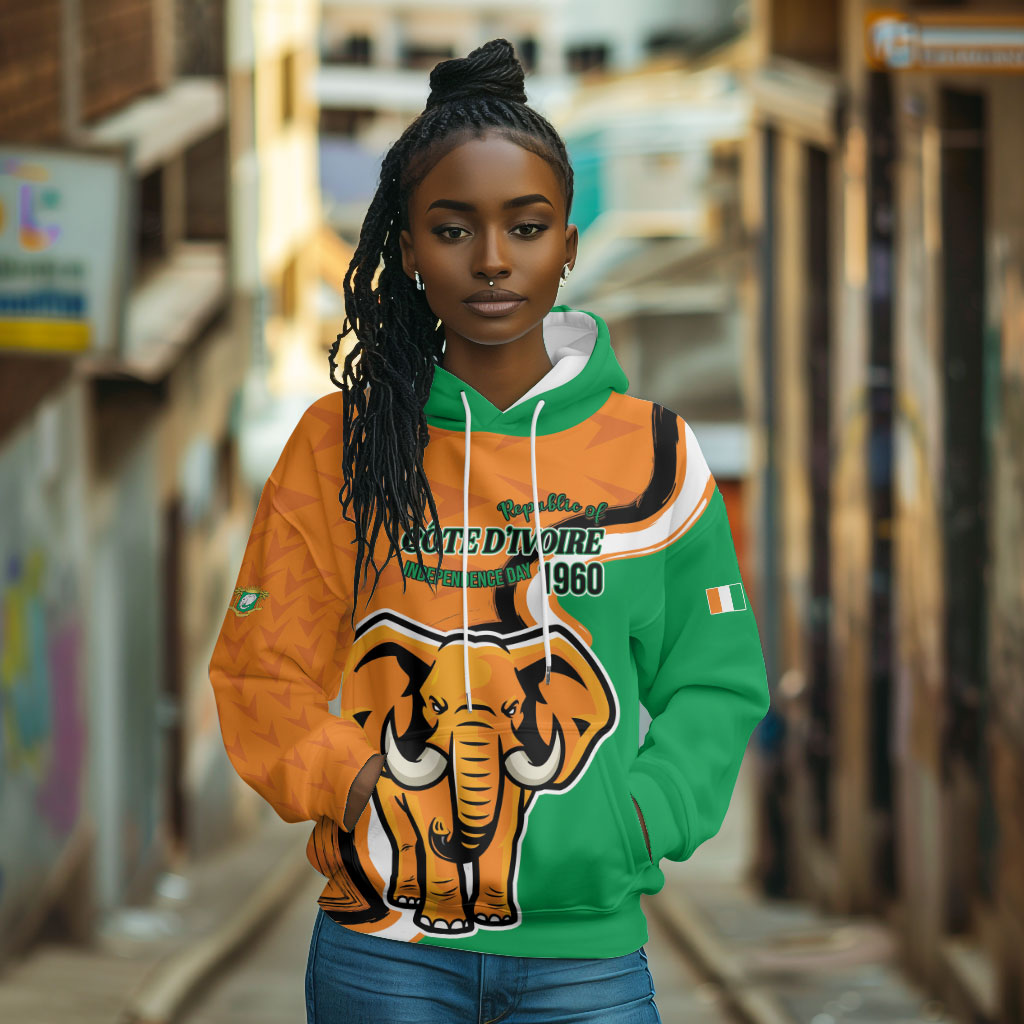 Personalised Ivory Coast August 7th 1960 Hoodie Happy Independence Day