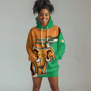 Personalised Ivory Coast August 7th 1960 Hoodie Dress Happy Independence Day