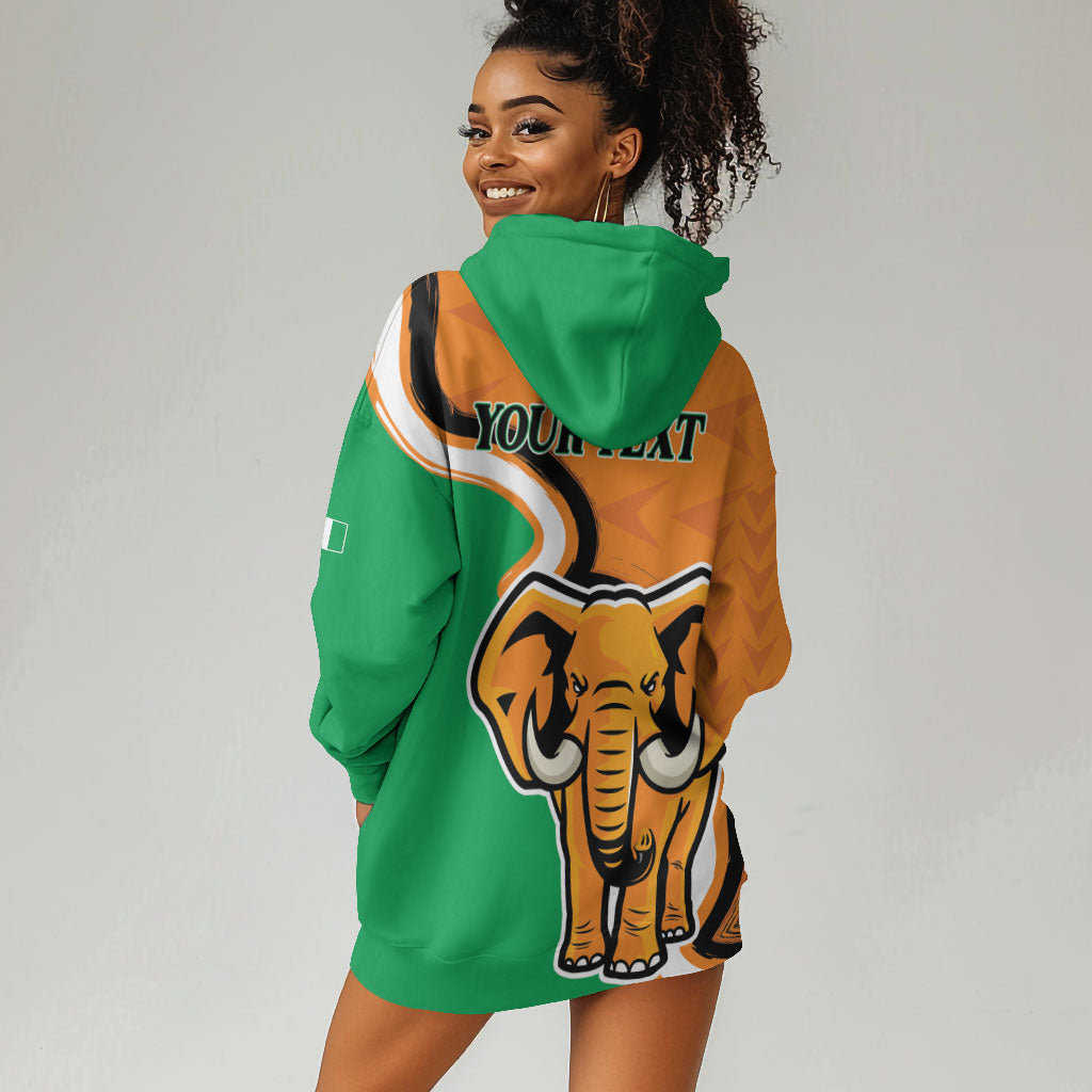 Personalised Ivory Coast August 7th 1960 Hoodie Dress Happy Independence Day