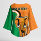 Personalised Ivory Coast August 7th 1960 Kimono Sleeve Blouse Happy Independence Day