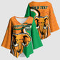 Personalised Ivory Coast August 7th 1960 Kimono Sleeve Blouse Happy Independence Day