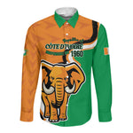 Personalised Ivory Coast August 7th 1960 Long Sleeve Button Shirt Happy Independence Day
