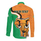 Personalised Ivory Coast August 7th 1960 Long Sleeve Button Shirt Happy Independence Day