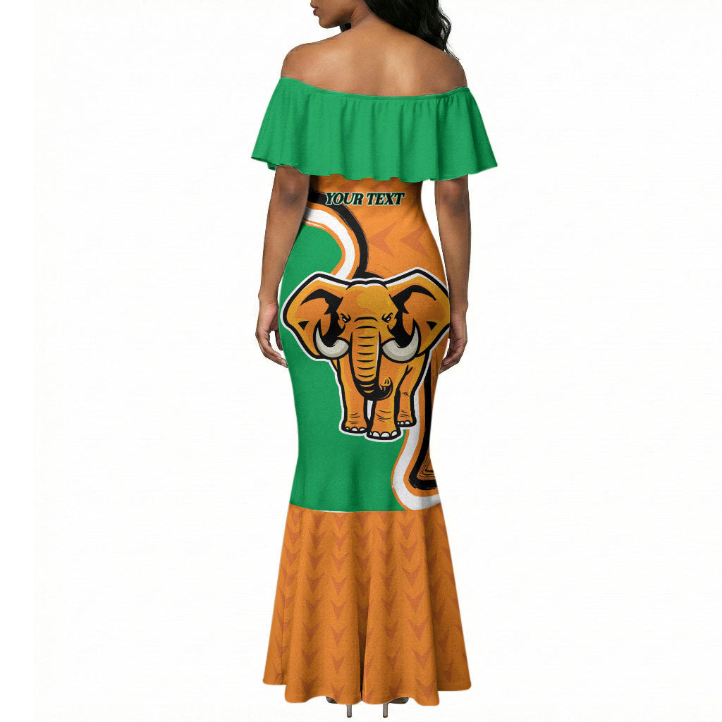 Personalised Ivory Coast August 7th 1960 Mermaid Dress Happy Independence Day