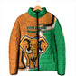 Personalised Ivory Coast August 7th 1960 Padded Jacket Happy Independence Day