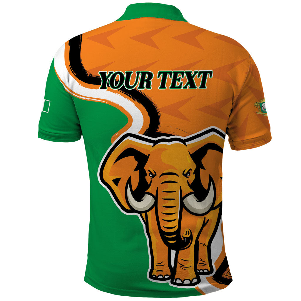 Personalised Ivory Coast August 7th 1960 Polo Shirt Happy Independence Day