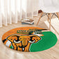 Ivory Coast August 7th 1960 Round Carpet Happy Independence Day