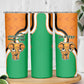 Personalised Ivory Coast August 7th 1960 Skinny Tumbler Happy Independence Day
