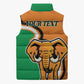 Personalised Ivory Coast August 7th 1960 Sleeveless Puffer Jacket Happy Independence Day