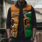 Personalised Ivory Coast August 7th 1960 Sleeveless Puffer Jacket Happy Independence Day