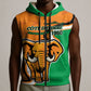 Personalised Ivory Coast August 7th 1960 Sleeveless Zip Hoodie Happy Independence Day