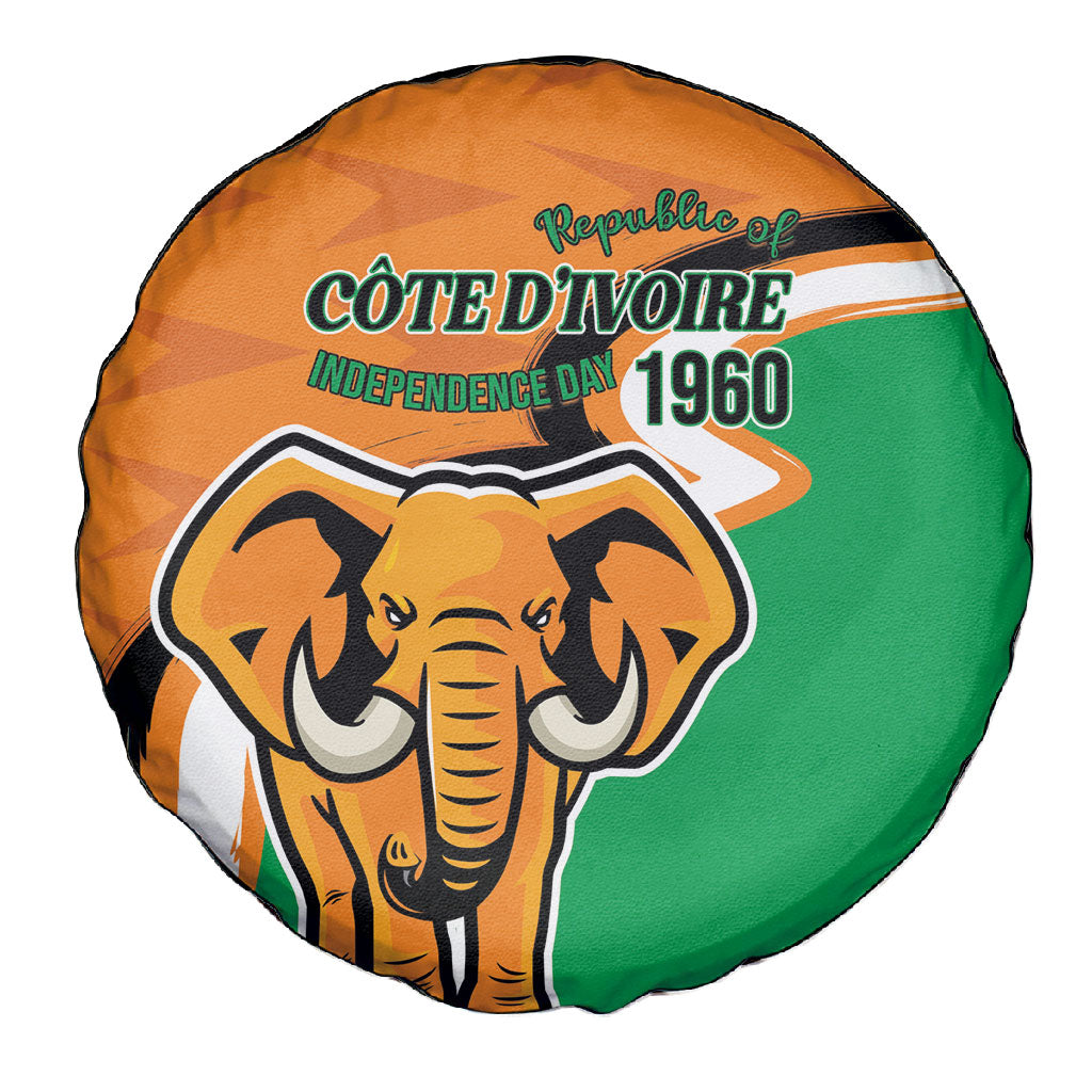 Ivory Coast August 7th 1960 Spare Tire Cover Happy Independence Day