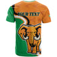 Personalised Ivory Coast August 7th 1960 T shirt Happy Independence Day