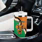 Personalised Ivory Coast August 7th 1960 Tumbler With Handle Happy Independence Day