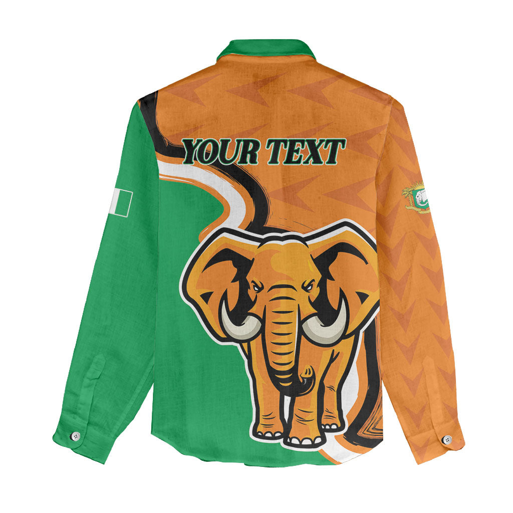 Personalised Ivory Coast August 7th 1960 Women Casual Shirt Happy Independence Day