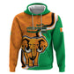 Personalised Ivory Coast August 7th 1960 Zip Hoodie Happy Independence Day