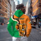 Personalised Ivory Coast August 7th 1960 Zip Hoodie Happy Independence Day