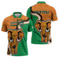 Personalised Ivory Coast August 7th 1960 Zipper Polo Shirt Happy Independence Day