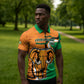 Personalised Ivory Coast August 7th 1960 Zipper Polo Shirt Happy Independence Day