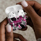 Pink Power Graffiti AirPods Case Breast Cancer Awareness