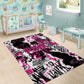 Pink Power Graffiti Area Rug Breast Cancer Awareness - African Pride