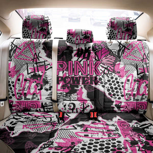 Pink Power Graffiti Back Car Seat Cover Breast Cancer Awareness - African Pride