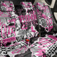 Pink Power Graffiti Back Car Seat Cover Breast Cancer Awareness - African Pride