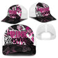 Pink Power Graffiti Baseball Net Cap Breast Cancer Awareness - African Pride