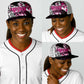 Pink Power Graffiti Baseball Net Cap Breast Cancer Awareness - African Pride
