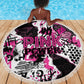 Pink Power Graffiti Beach Blanket Breast Cancer Awareness - African Pride