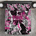 Pink Power Graffiti Bedding Set Breast Cancer Awareness - African Pride