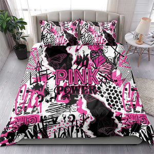 Pink Power Graffiti Bedding Set Breast Cancer Awareness - African Pride