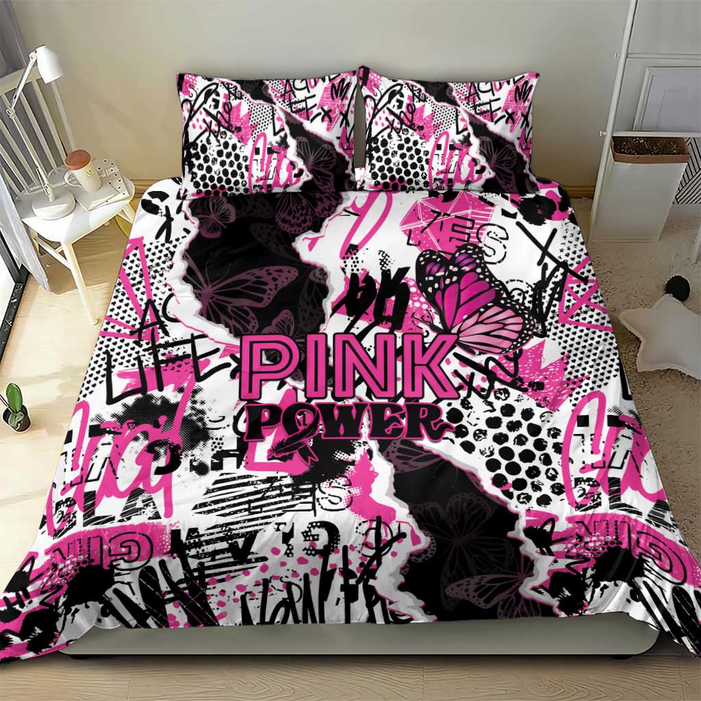Pink Power Graffiti Bedding Set Breast Cancer Awareness - African Pride