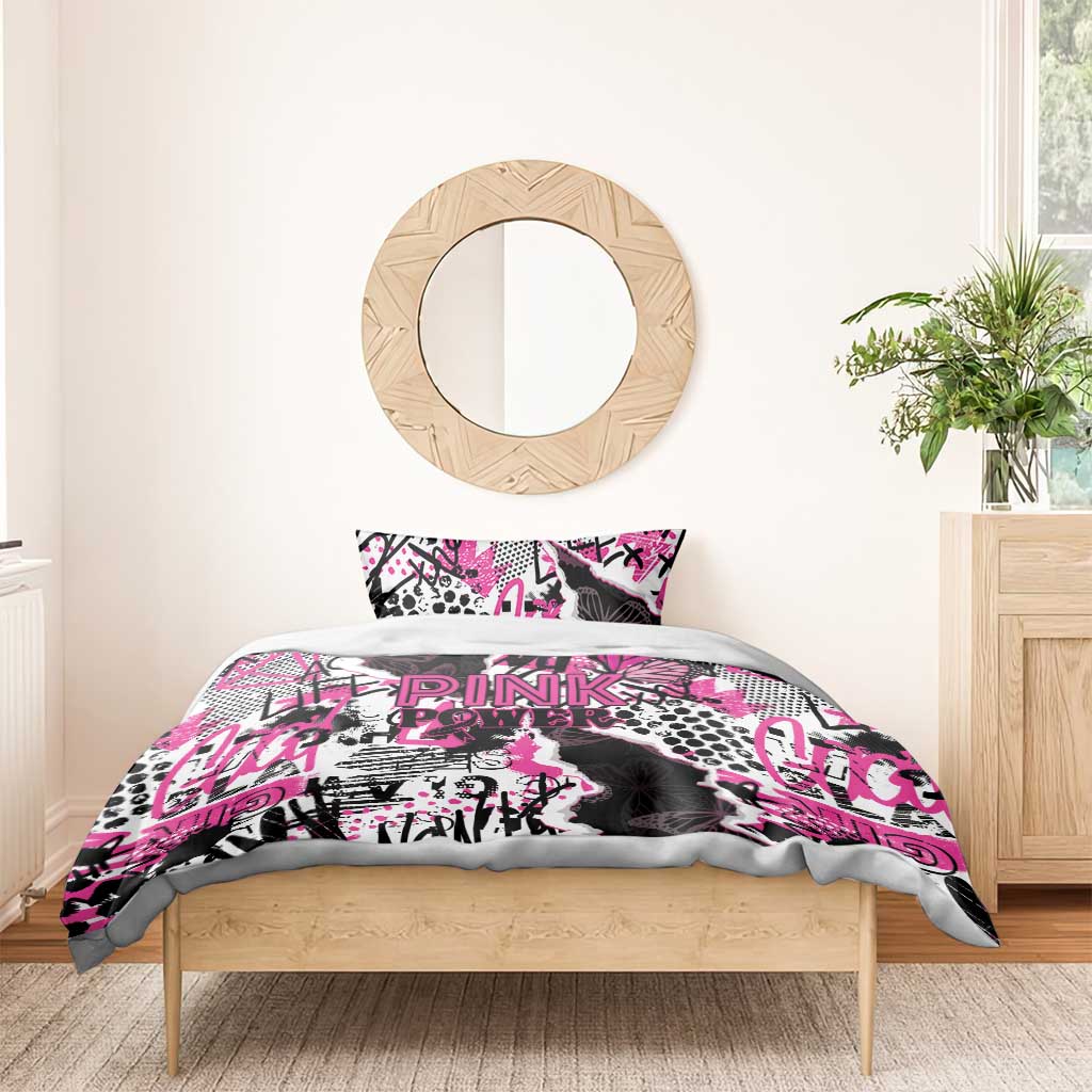 Pink Power Graffiti Bedding Set Breast Cancer Awareness - African Pride