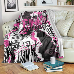 Pink Power Graffiti Blanket Breast Cancer Awareness - African Pride