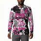 Personalized Pink Power Graffiti Button Sweatshirt Breast Cancer Awareness