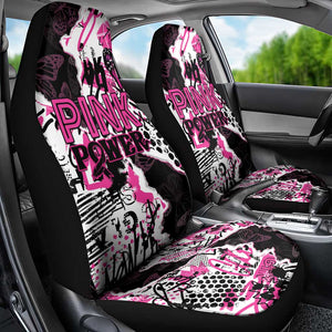 Pink Power Graffiti Car Seat Cover Breast Cancer Awareness - African Pride